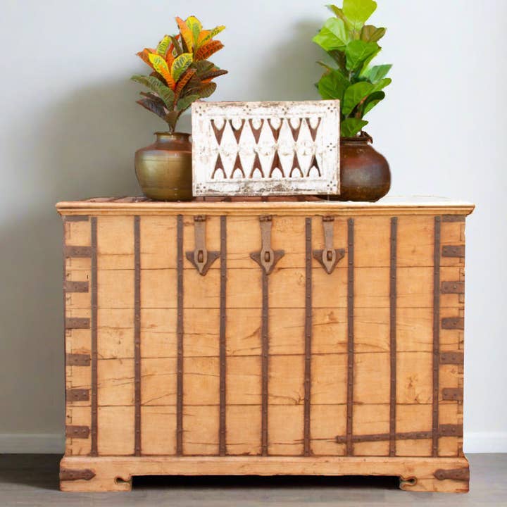 19th Century Oversized Rajasthani Grain Trunk for wholesale by De-cor
