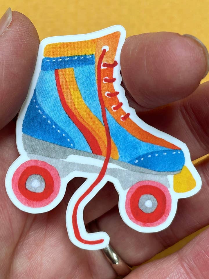 80s Roller Skate Sticker for wholesale by Julene Ewert