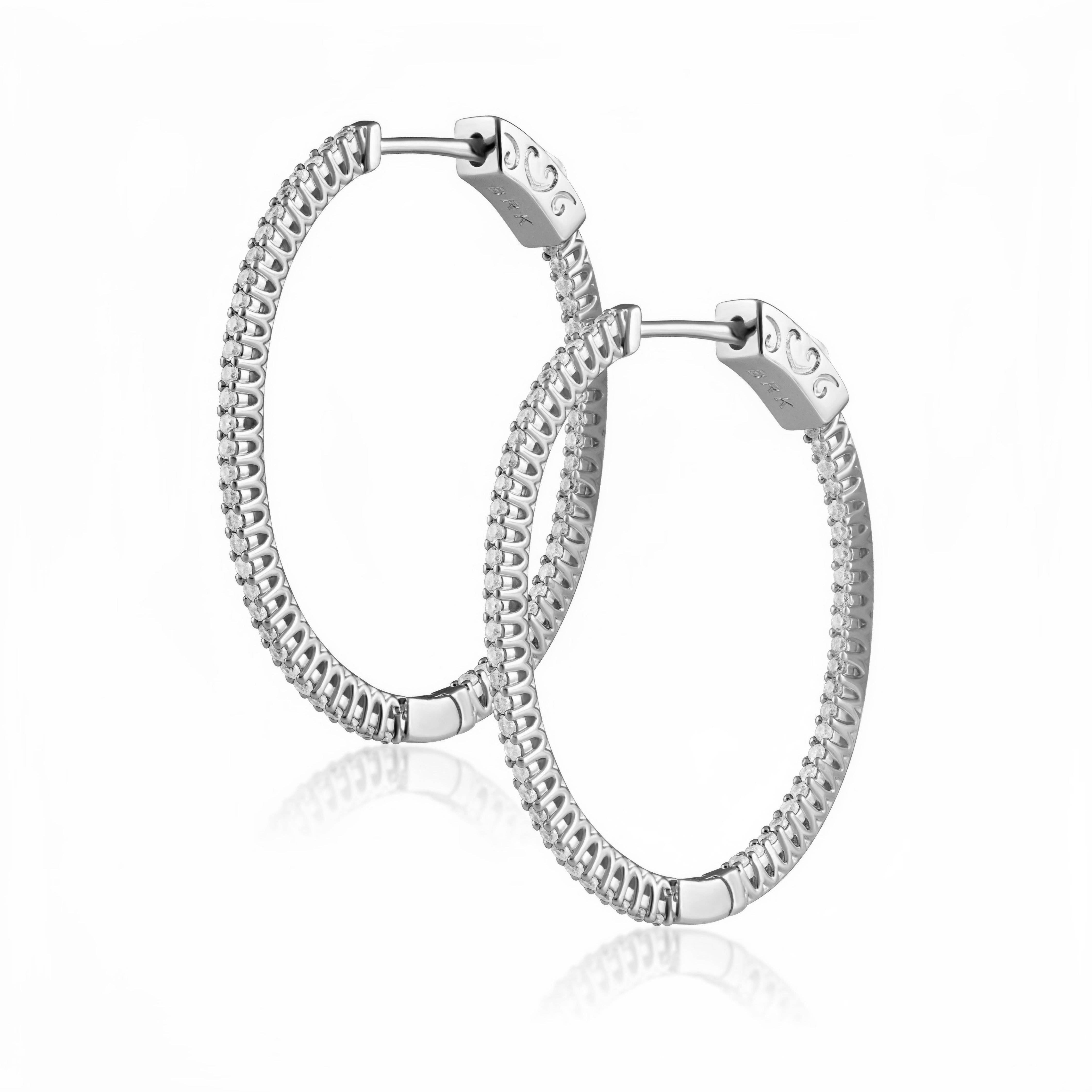 Sahira Jewelry Design – Großhandel Hoops – Kristen CZ Ovaler Ohrring1