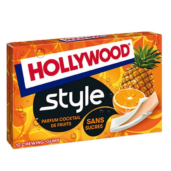123bonbon - Wholesale Chewing Gum - HOLLYWOOD Chewing Gum Style Cocktail Fruits