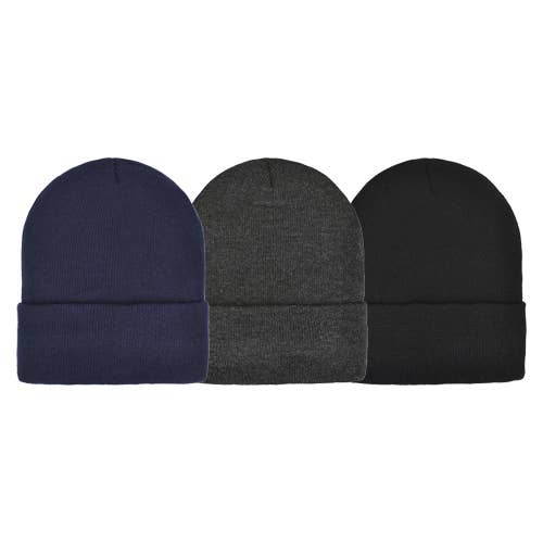 Grand Sierra - Wholesale Beanie - Men's - Mens Super Stretch Cuff Hat w. 3M Thinsulate™ - 008470