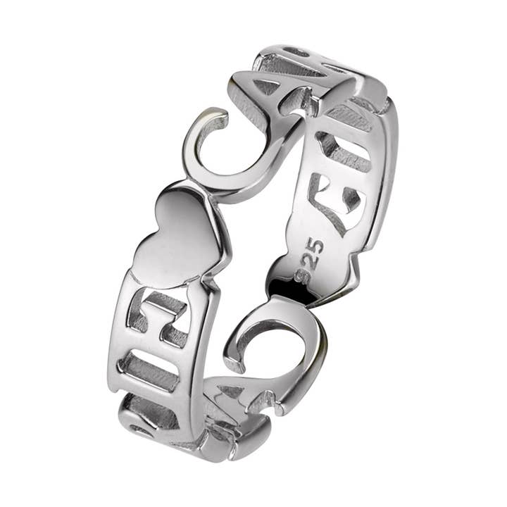 Sterling Silver personlig ring för wholesale av Chelsea Taylor Jewelry