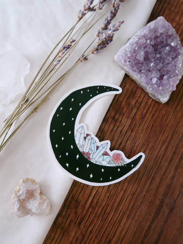 Crescent Moon Sticker for wholesale by True Alignment