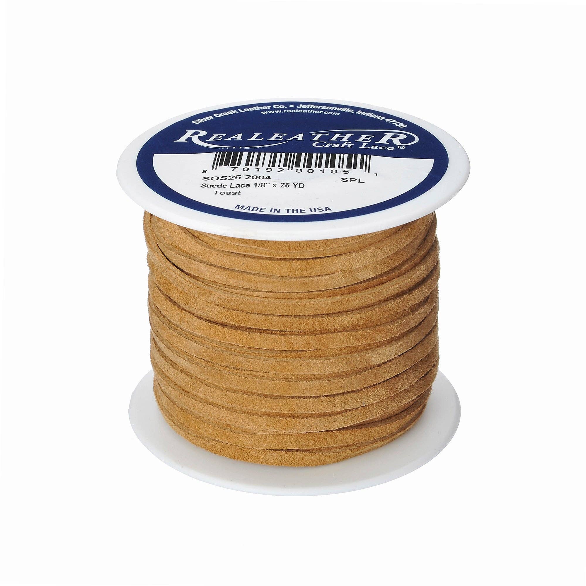 Realeather - Vendita all'ingrosso Attrezzature per lavoretti e fai da te - Rocchetto di camoscio, 1/8" x 25 yds7