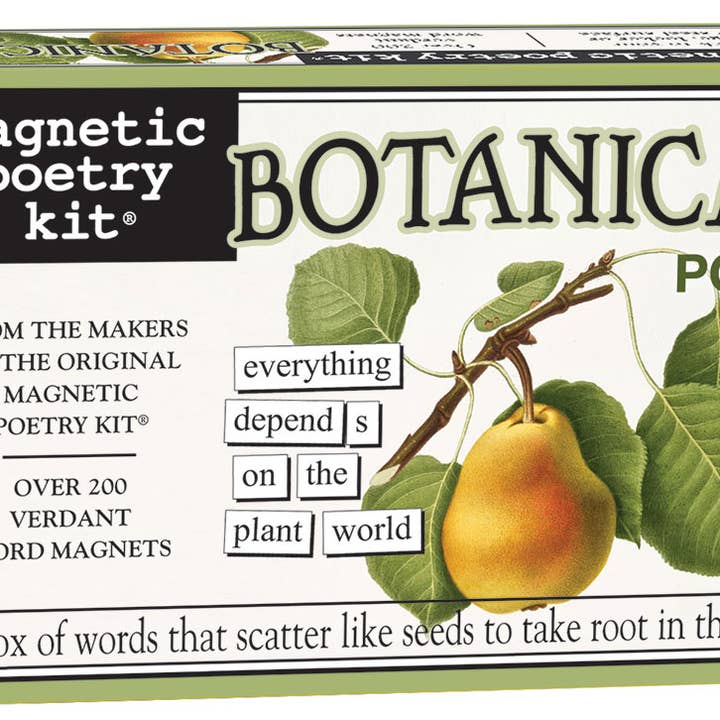 Kit de poésie magnétique Botanical Poet pour la vente par Magnetic Poetry