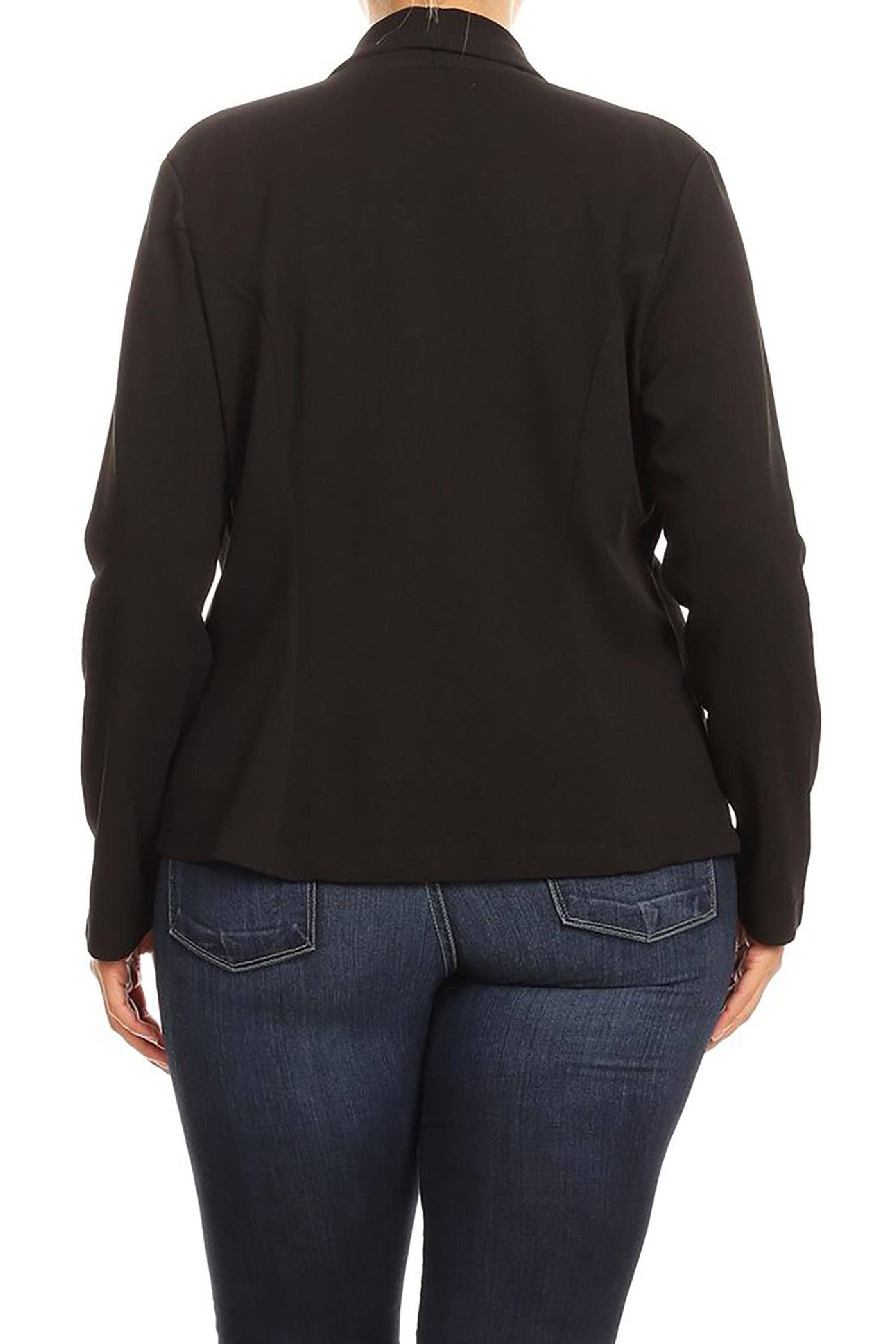 MOA COLLECTION - Wholesale Blazer - Women's - Women's Solid Casual Plus Size Trendy Blazer Jacket27