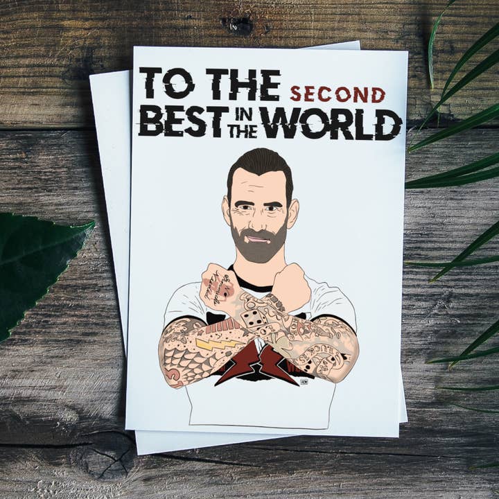 CM Punk Greeting Card for wholesale by Geeked Out Greetings