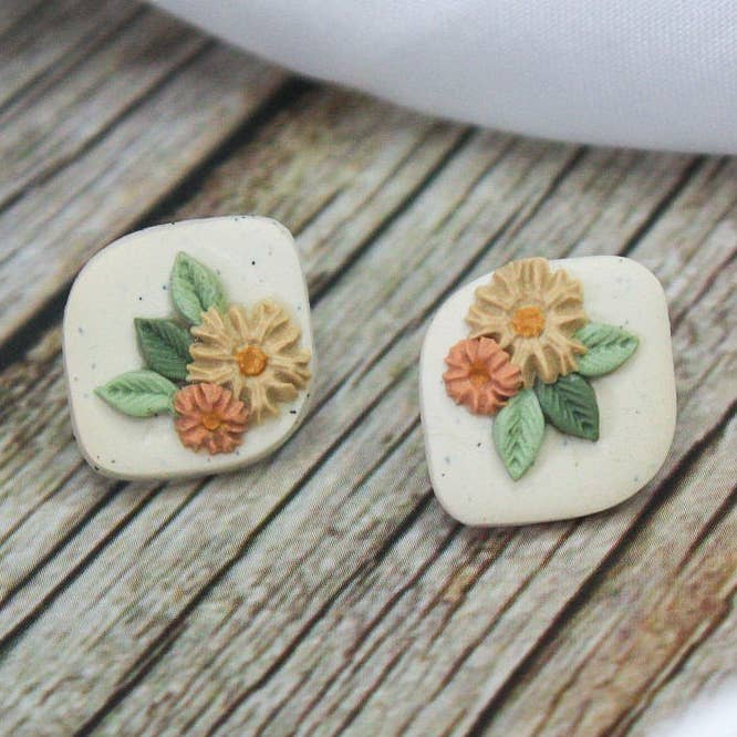 Wildflower Diamond Earrings | Petite for wholesale by Arias Design Co