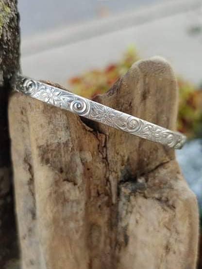 Wonderful Life "Flora"Bracelet 4x2 Sterling Silver for wholesale by Christina & Co.