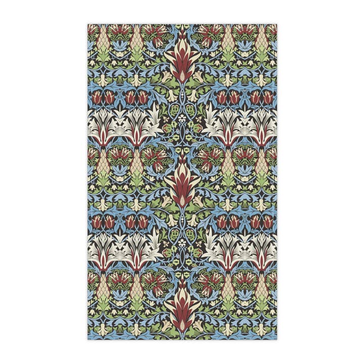 Køkkenhåndklæde inspireret af William Morris - Snakeshead-kollektionen for engroshandel hos Willy Morris Home Emporium