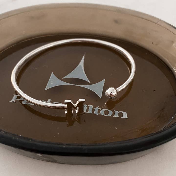 SILVER LETTER BRACELET for wholesale by Hippie Crew