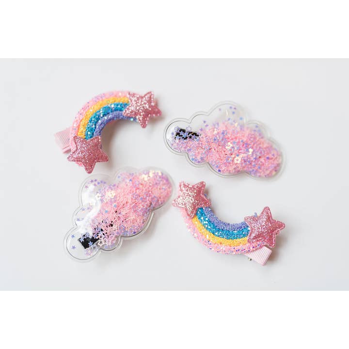 Shaker Hårklämma Set - Regnbåge för wholesale av Cheeky Plum