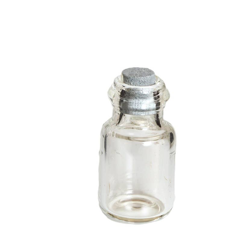 Factory Direct Craft - Vendita all'ingrosso Decorazioni da tavolo - Mini bottiglia in vetro trasparente con tappo in sughero - Seleziona dimensione3