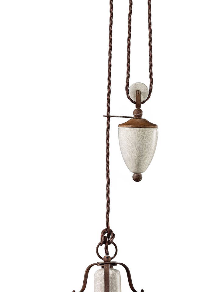 Hanglamp - Retrò collectie - GRUNGE - C1436 voor wholesale door Ferroluce srl