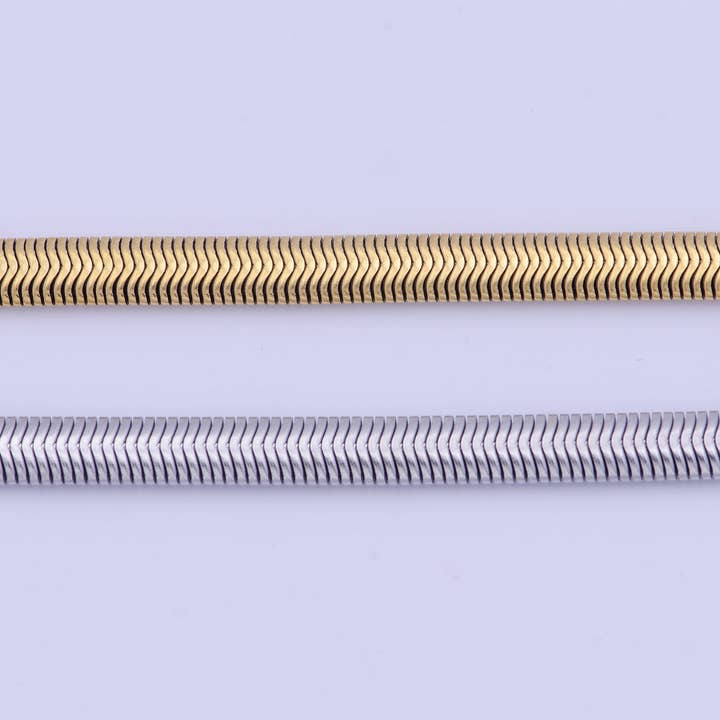 GoldFilled Stainless Snake Chain Bracelet Anklet WA1142,1143 for wholesale by Aim Eternal