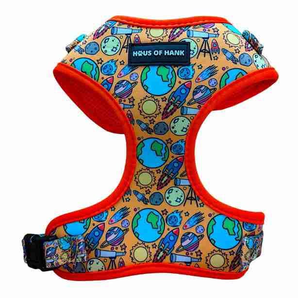 Space Paws justerbar sele for engroshandel hos Haus of Hank