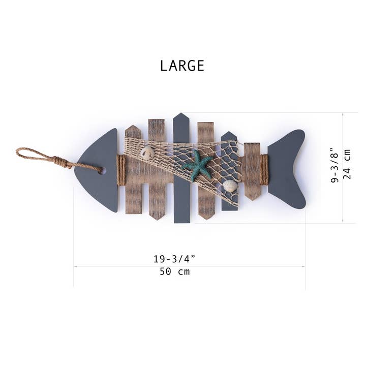 EcoFreax - Wholesale Decorative Plate/Dish/Bowl - "SALE" Wooden Nautical Rustic Fish Wall Decor Sign