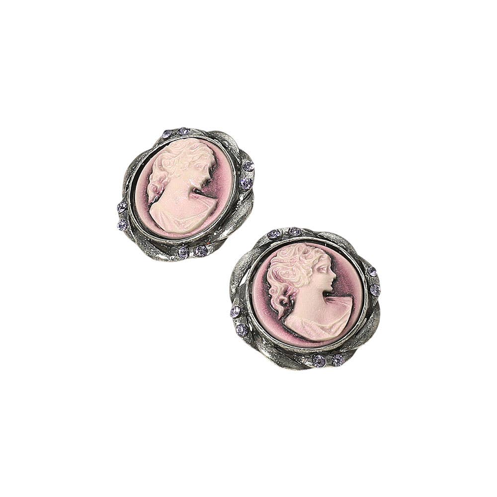 Sensibling Corp. - Wholesale Stud/Post Earrings - Vintage Cameo Stud Earrings1