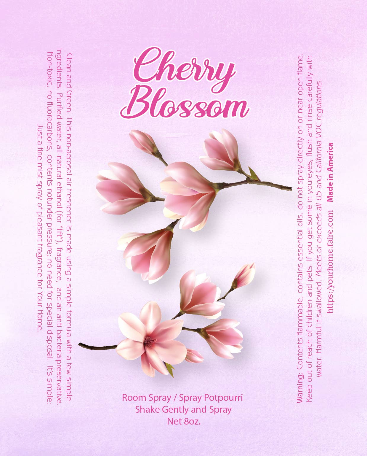 Your Home - Wholesale Room & Linen Spray - Room Spray White Can 8oz Mix 6pk (Linen, Cherry, Coastal)4