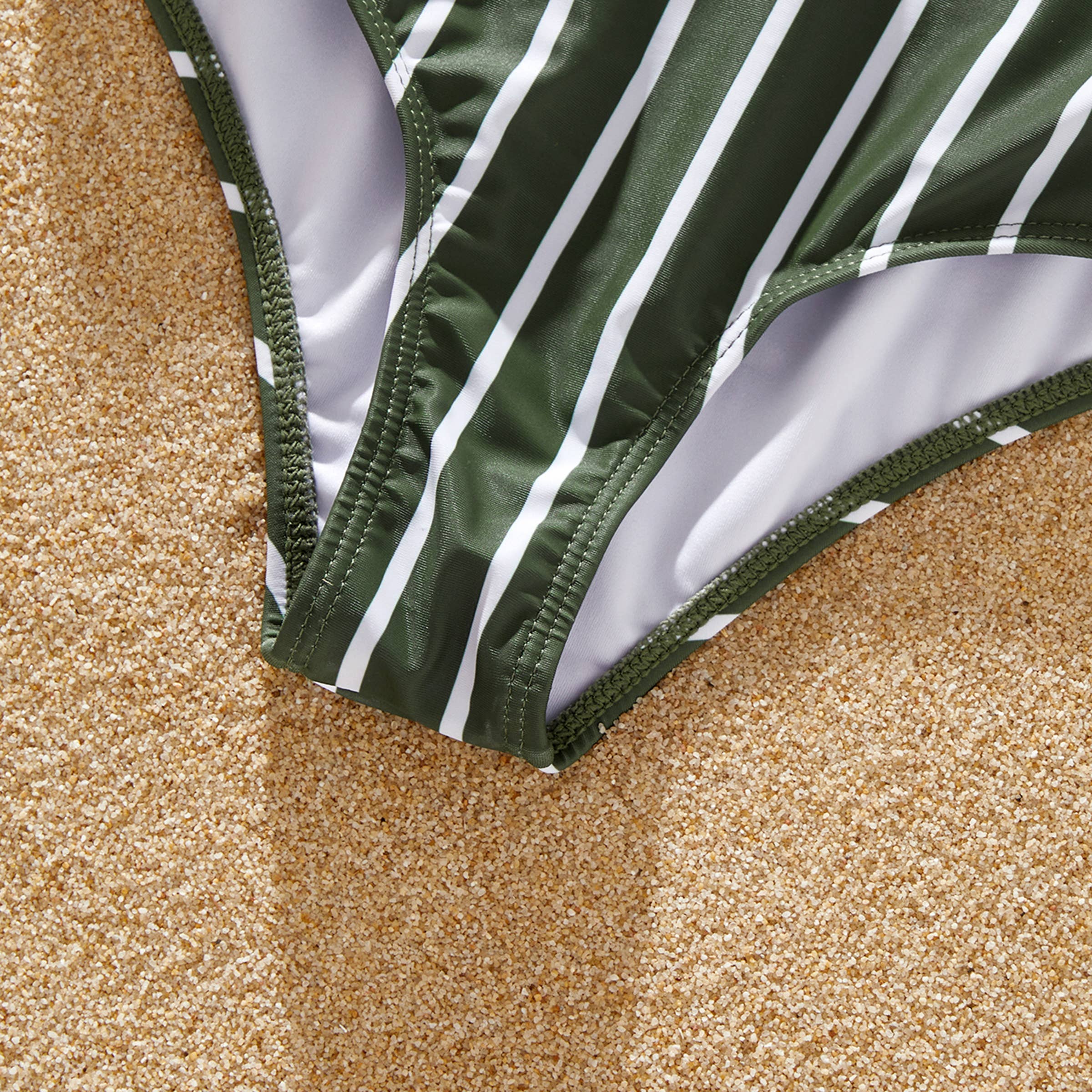 Verde del ejército Bikini Verde Oliva Familiar con Falda Cubierta o Bañador de venta al por mayor en Faire23