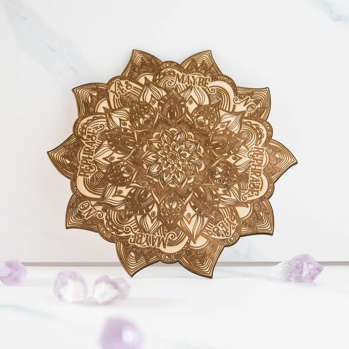 Ink and Flowers Designs - Wholesale Meditation Supplies - Mandala pendulum board3