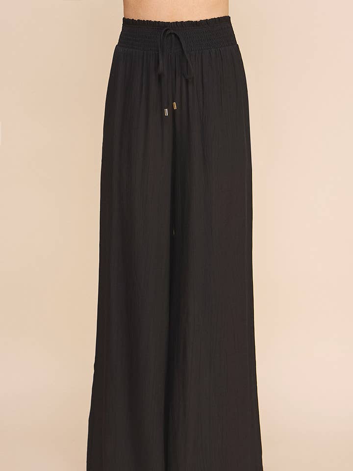 Allie Rose - Wholesale Pants - Women's - Bamboo Texture Flowy Pants