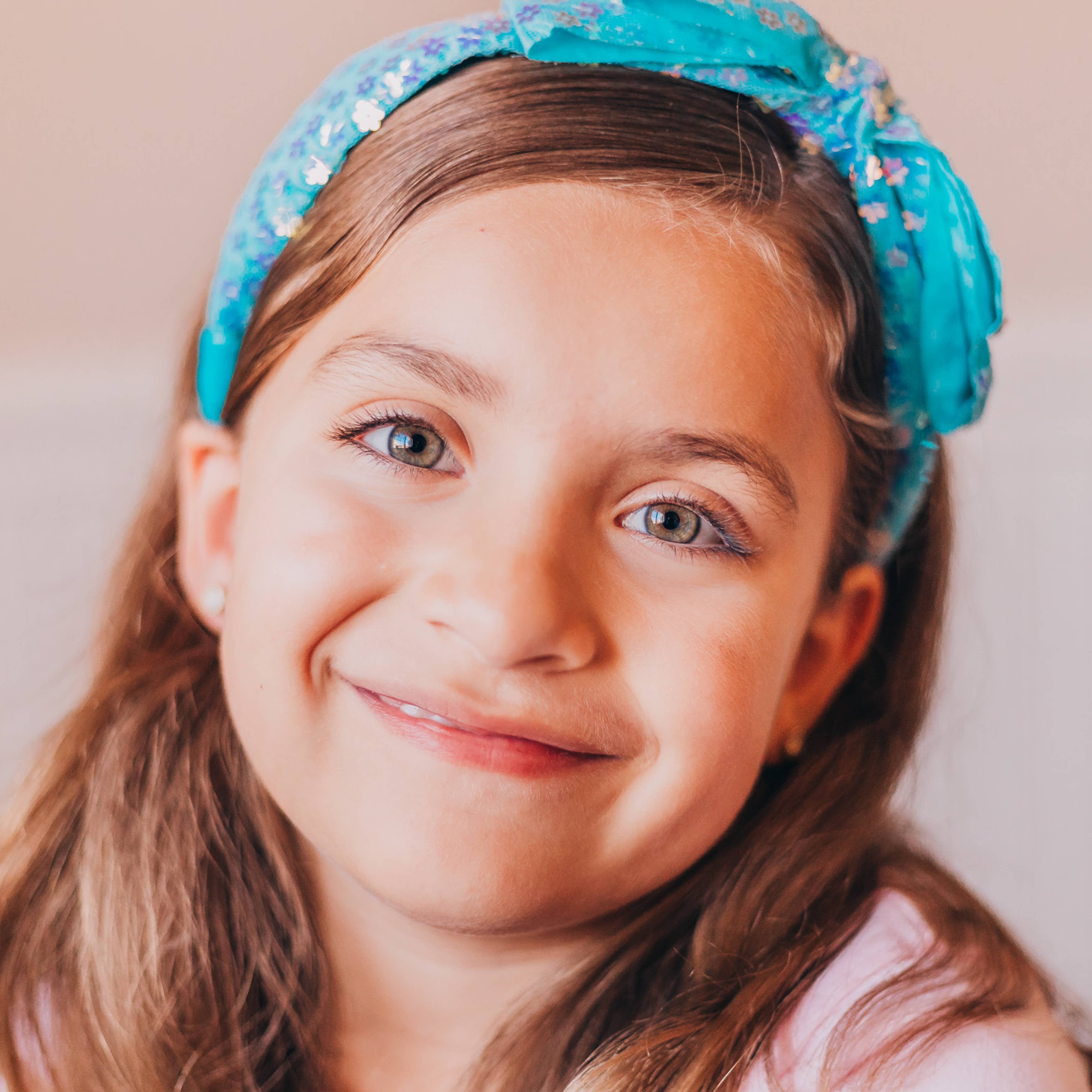 Frog Sac - Vente Serre-tête – enfant - Bandeau à gros nœud - Paillettes à double couche34