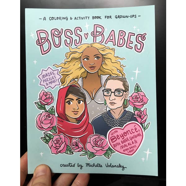 Microcosm Publishing & Distribution - Wholesale Coloring Book - Adult - Boss Babes: A Coloring & Activity Book for Grown-ups