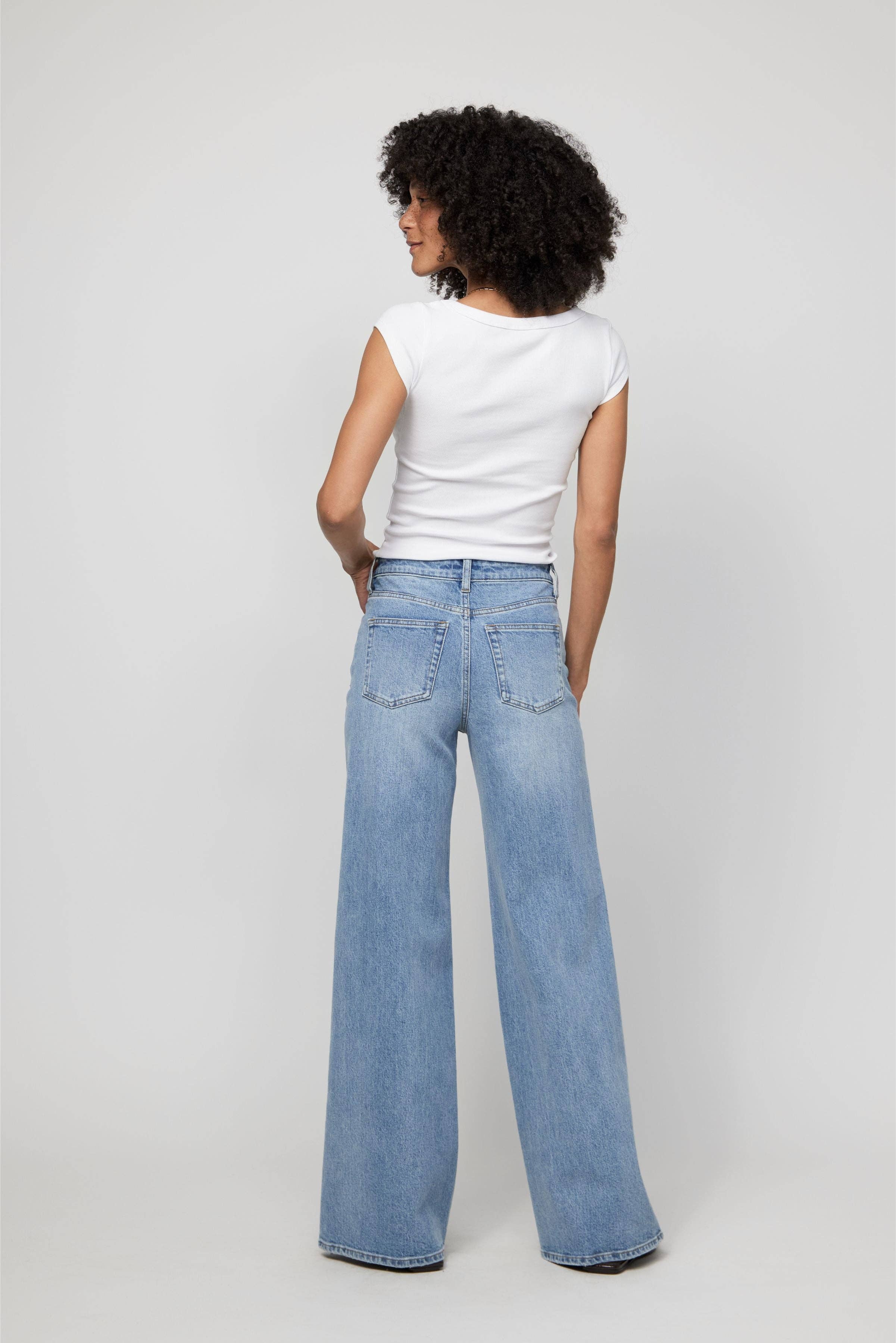 Andrews High Rise Extra Wide Leg, Classic Vintage for wholesale on Faire4