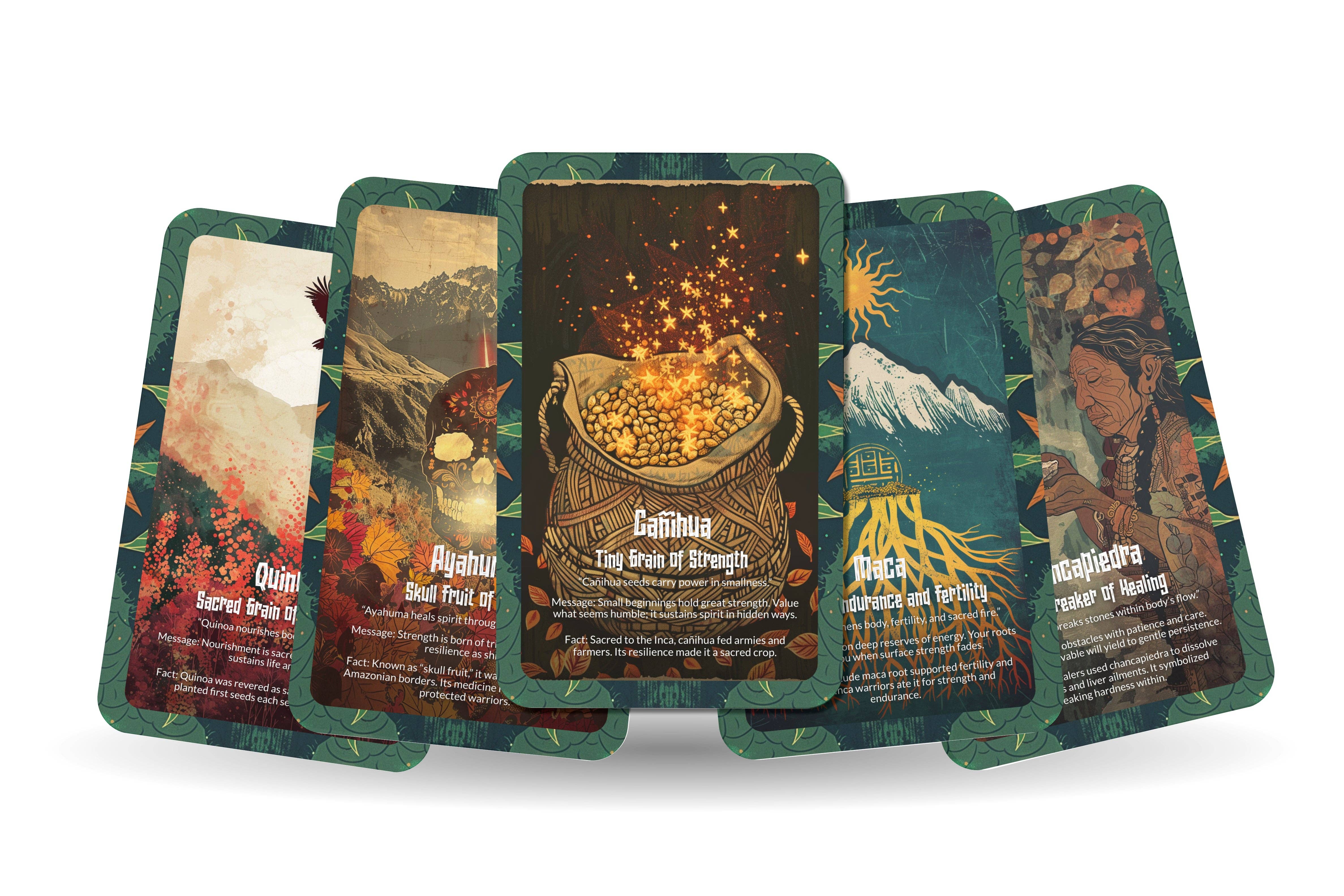 Ibiza Tarot USA - Wholesale Tarot Cards - Andean Herbs Mountain Medicine Oracle Deck – 22 Cards7