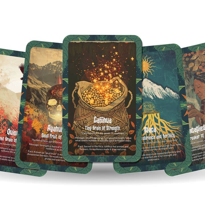 Ibiza Tarot USA - Wholesale Tarot Cards - Andean Herbs Mountain Medicine Oracle Deck – 22 Cards7