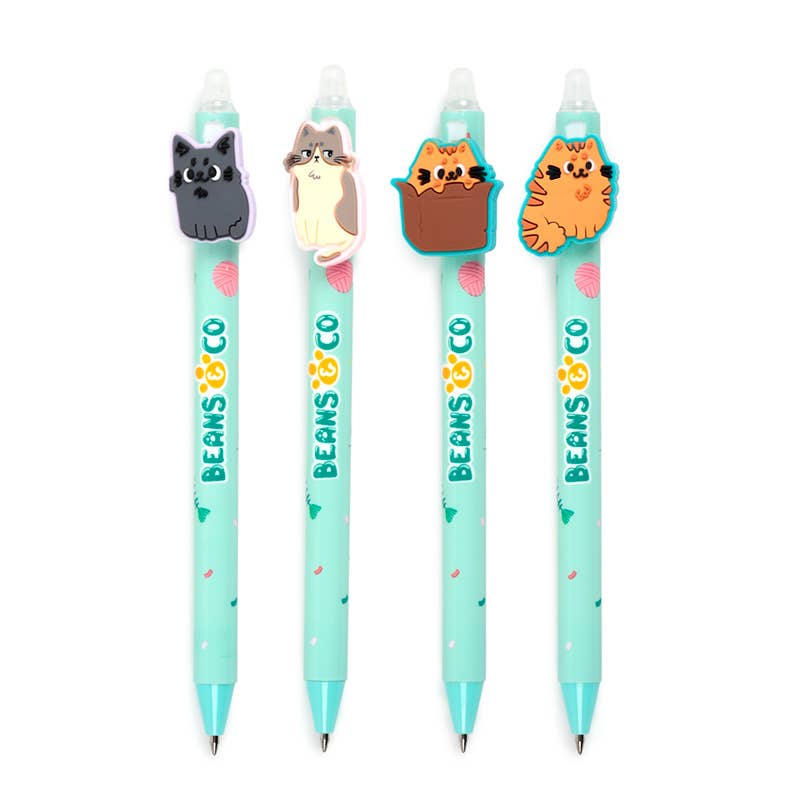 Puckator EU – wholesale Pennor – Inkredible raderbar penna med PVC-bönor & Co Cats Topper1