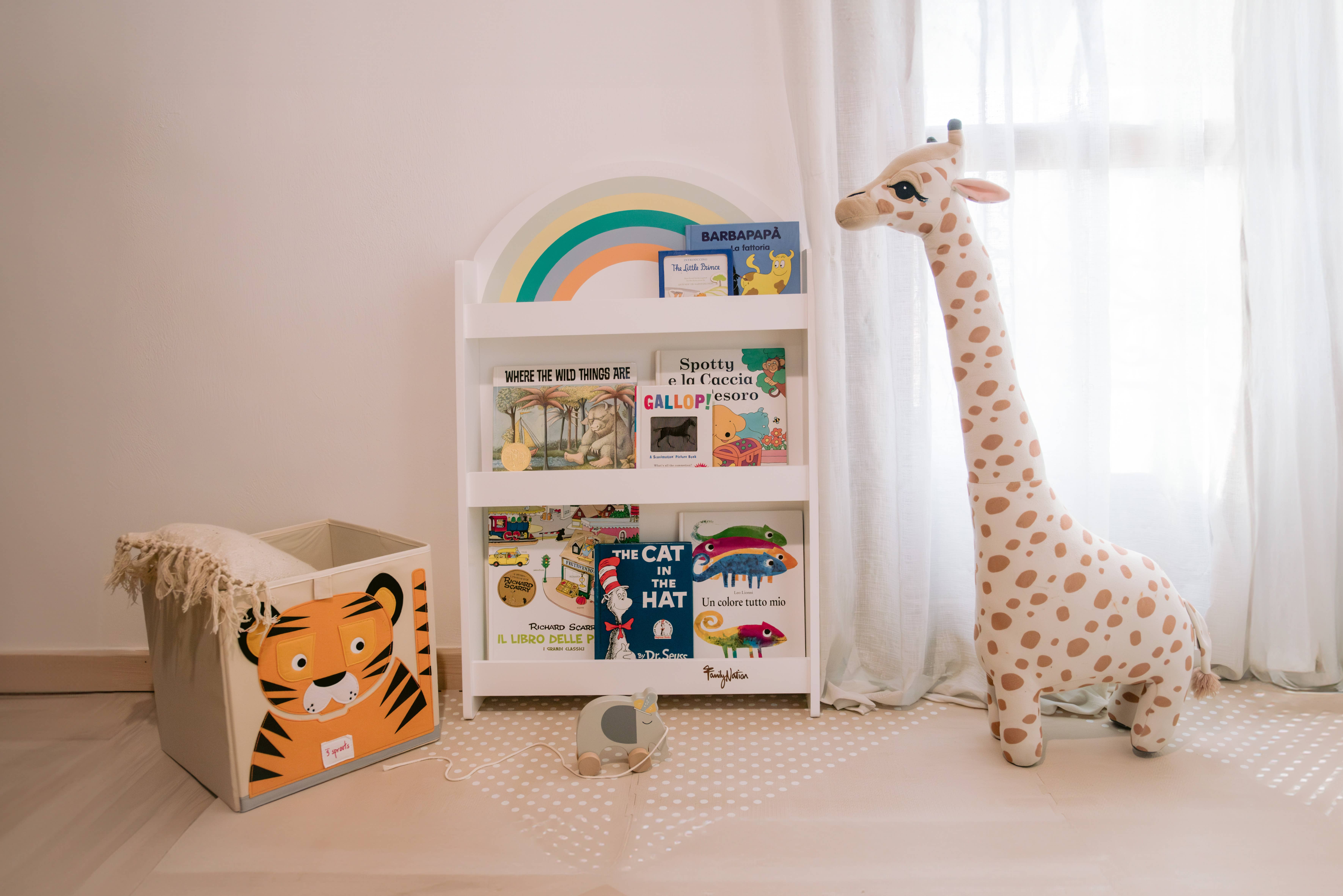 Family Nation - Wholesale Bookcase - Montessori Rainbow Front-Facing Bookshelf 4