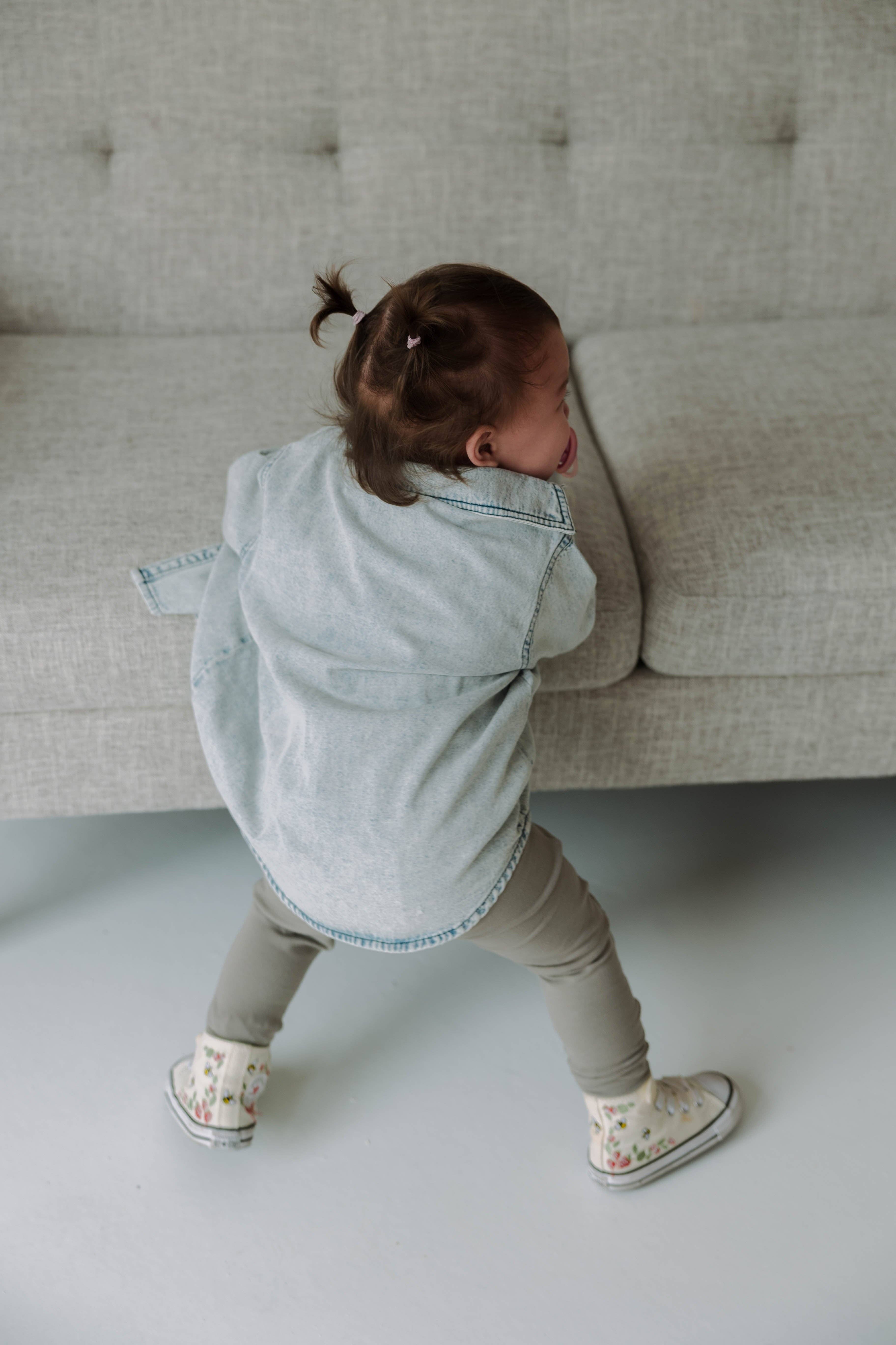 Blaze Kids Wear – Casaco camiseiro – Criança por atacado – Jaqueta camisa Heritage em denim para crianças8