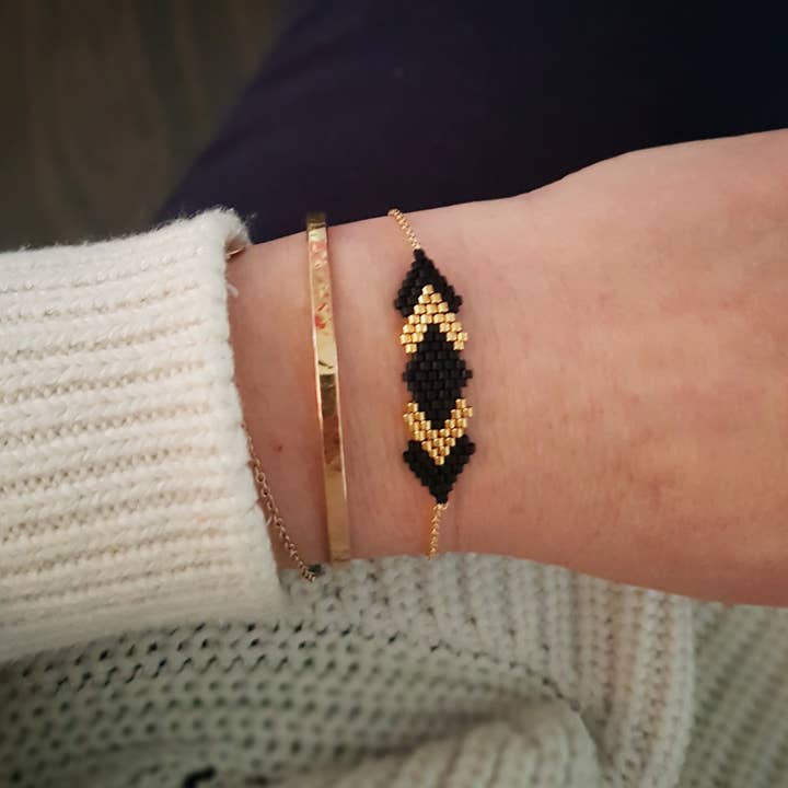 Black Gaia bracelet for wholesale by C'cedille