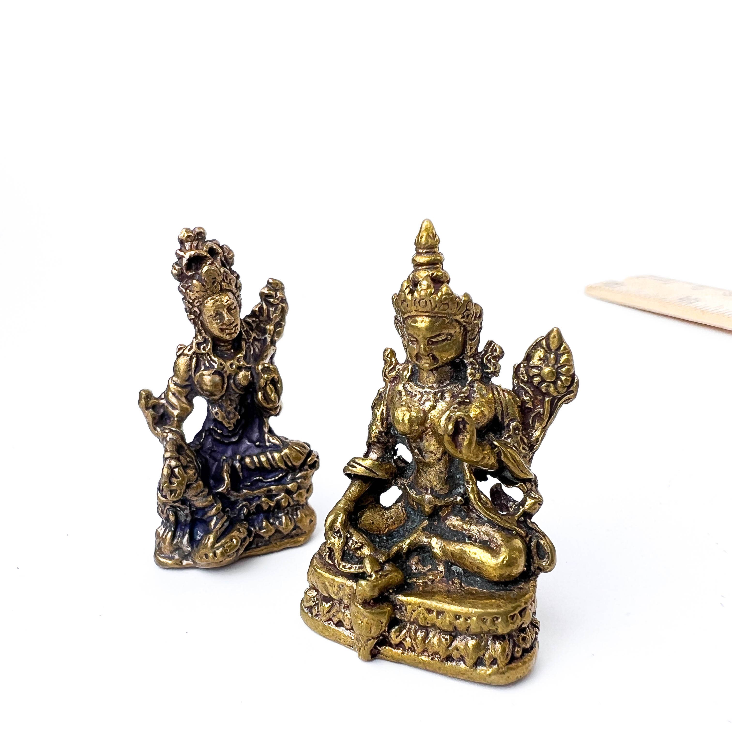 GREENROOTS USA LLC - Wholesale Decorative Figurine - 1-2" Sitting Tara Mini Statue (Assorted Designs)4