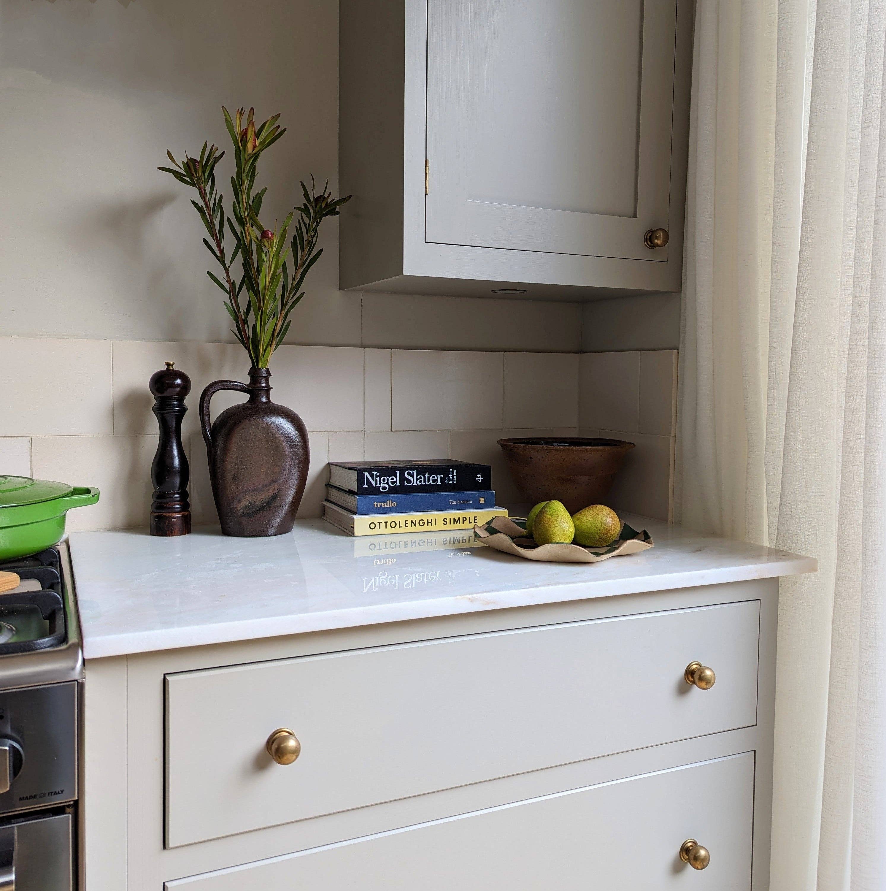 Rosie Gore - Wholesale Platter - Green Wavy Check Serving Platter6