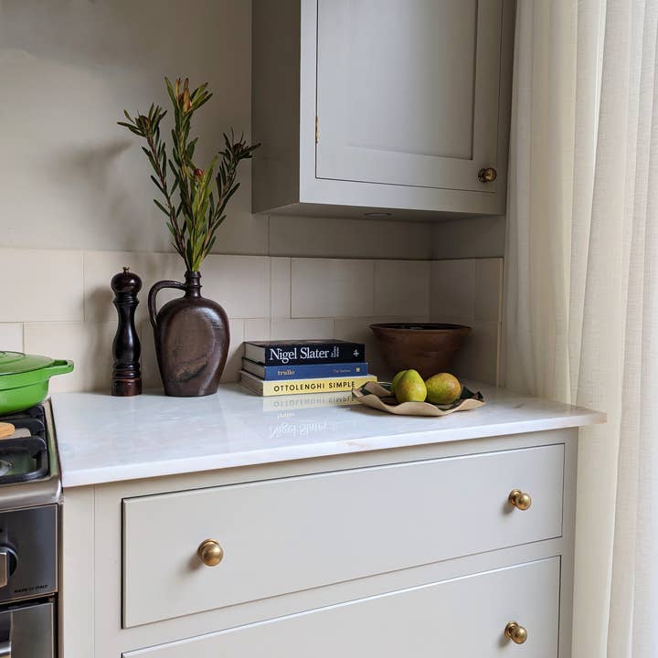 Rosie Gore - Wholesale Platter - Green Wavy Check Serving Platter6