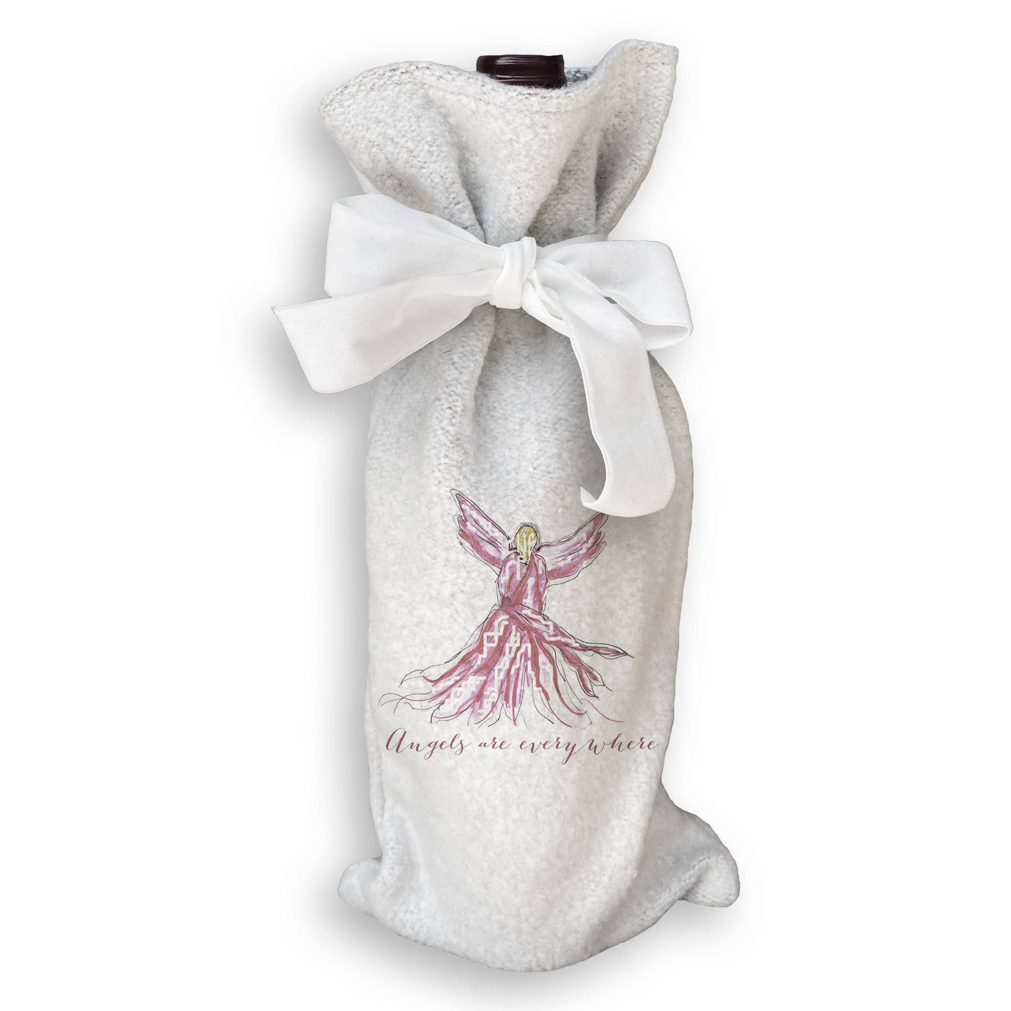 French Graffiti – Engroshandel Viskestykke – Pink Whispy Engel med Engle Er Overalt17