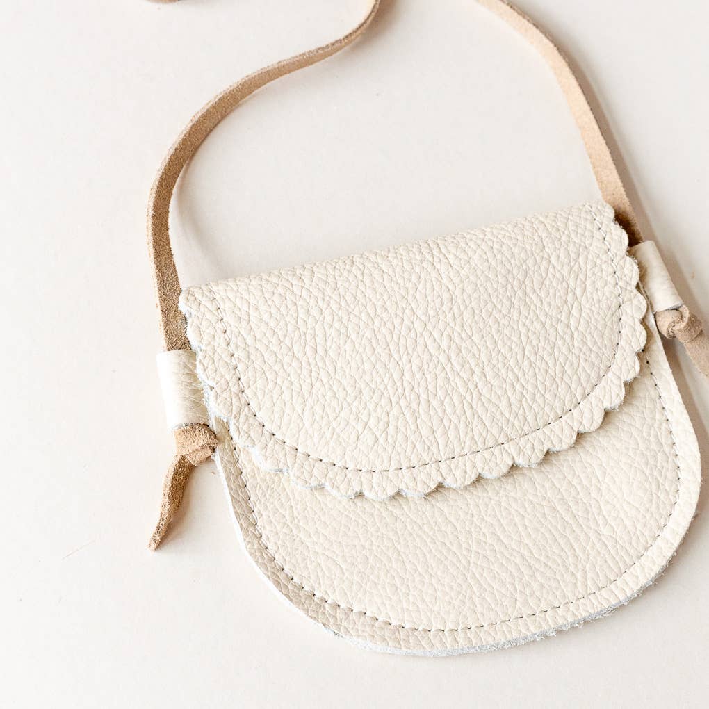 Sun & Lace - Wholesale Crossbody Bag - Kids - Little Girl Leather Purse in Cream2