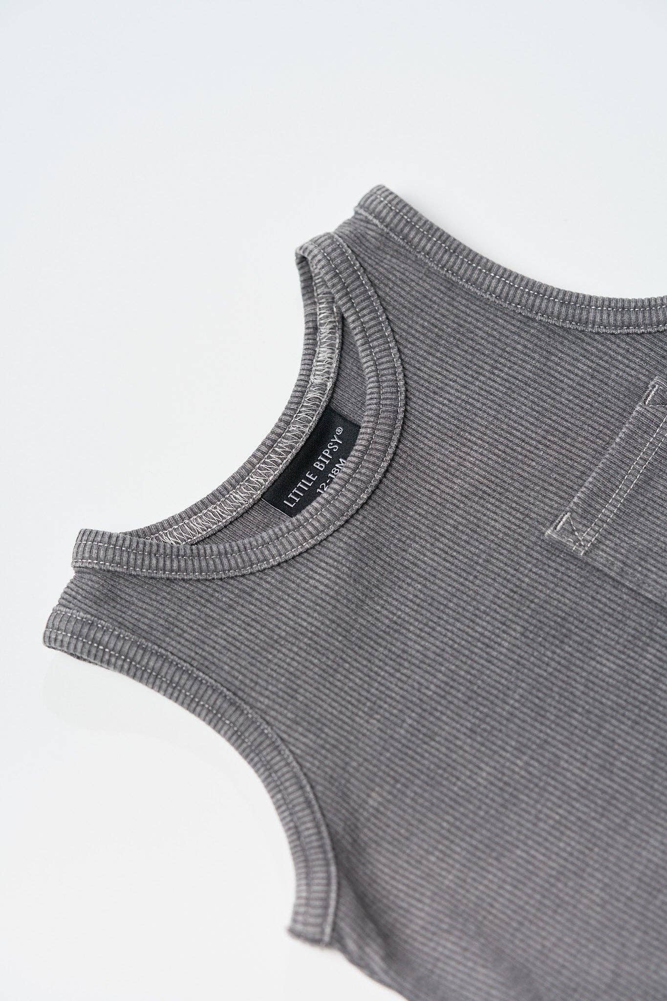 Little Bipsy - Wholesale Tank Top - Kids - Acid Wash Ribbed Tank - Black7
