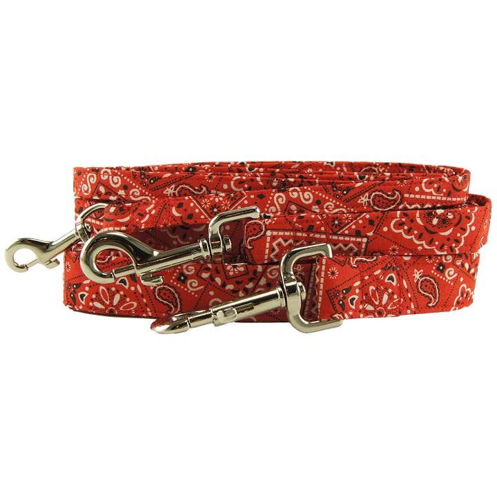 Red Bandana Dog Leash for wholesale by K9 Bytes, Inc.