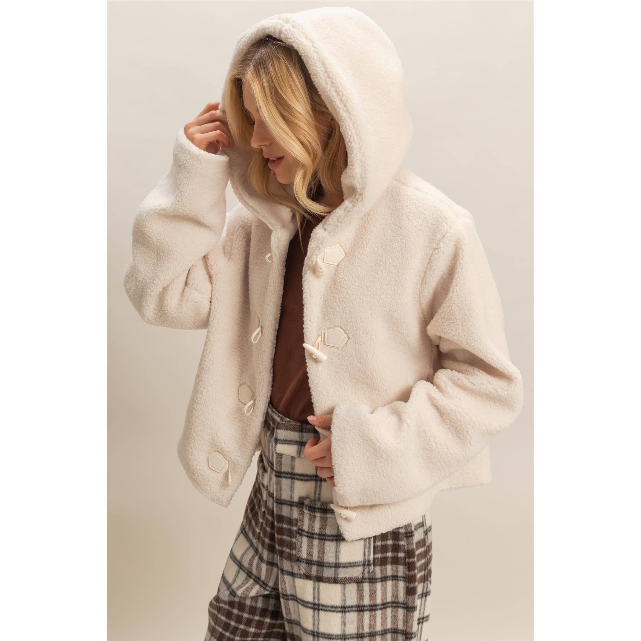 HYFVE – wholesale Jacka - Dam – Jacka med detaljerade huvor och knäppning i sherpa-stil12