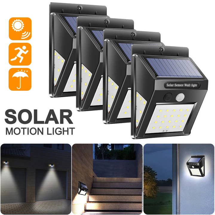 YI LIGHTING LLC - Wholesale Outdoor/Lawn Light - Solar Outdoor Wall Lights with Motion Sensor 40-LEDs 6000K6