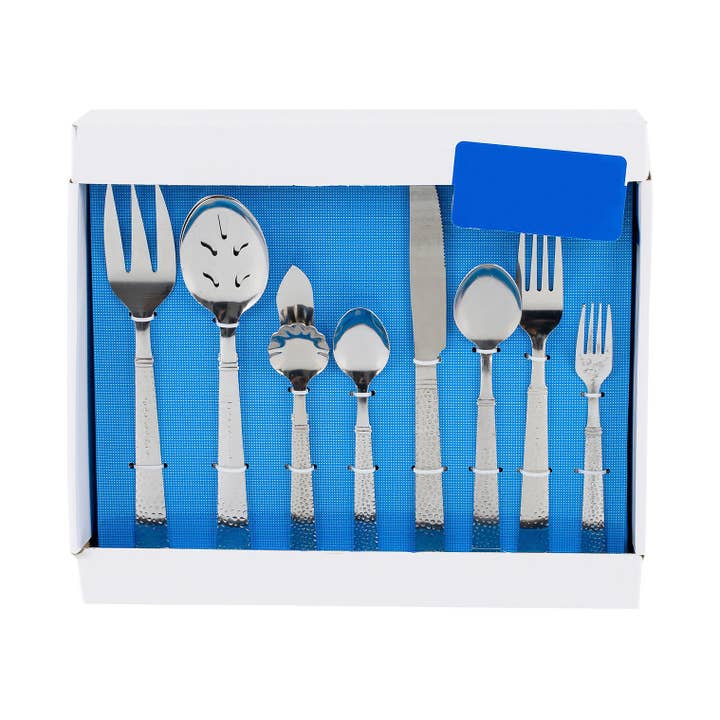 45 Piece Set - Silver Premium Stainless Steel Flatware Set for wholesale by home mart goods