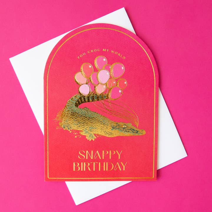 You Croc My World Birthday Card | Crocodile for wholesale by Jungle Club