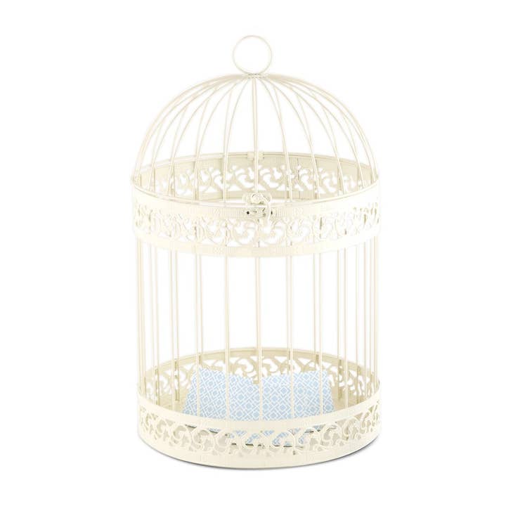 Weddingstar Inc. - Wholesale Bird House - Classic Round Decorative Birdcage - Ivory