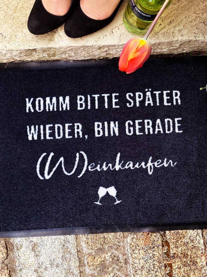 Zerbino "Bin (W)einkaufen" per la vendita all'ingrosso da parte di WeinLIEBLING