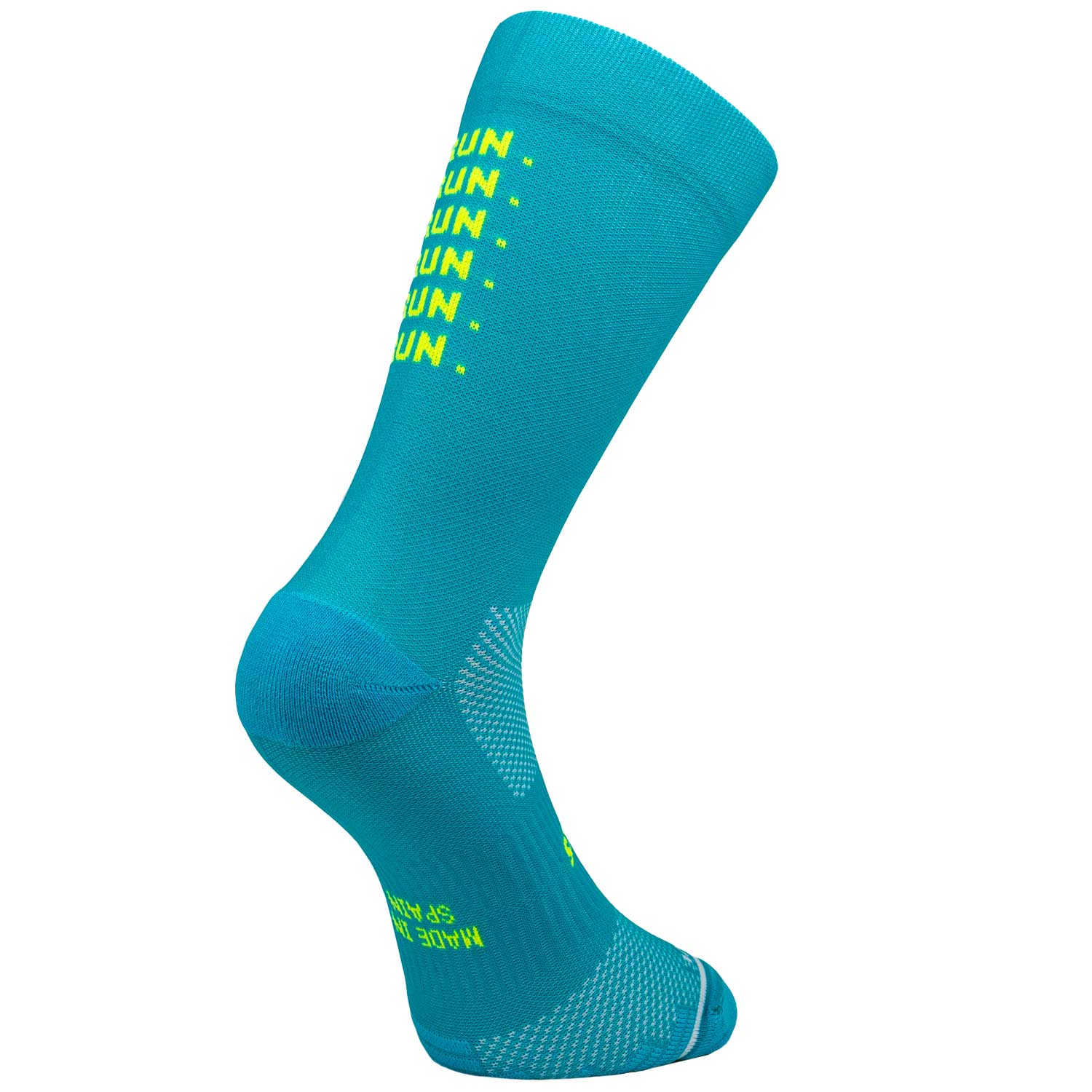 SPORCKS – Meias - Unissexo por atacado – Meia para Corrida JUST RUN GREEN com Suporte no Tornozelo e Metatarso0
