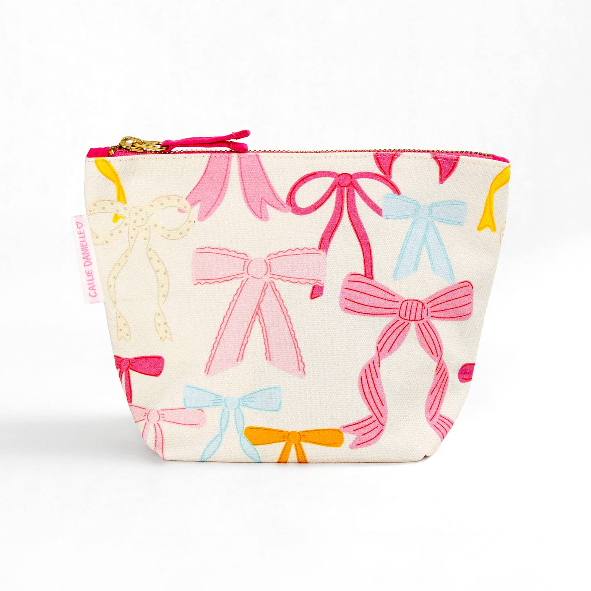 Callie Danielle - Wholesale Pouch - Women's - Coquette Bows Canvas Pouch